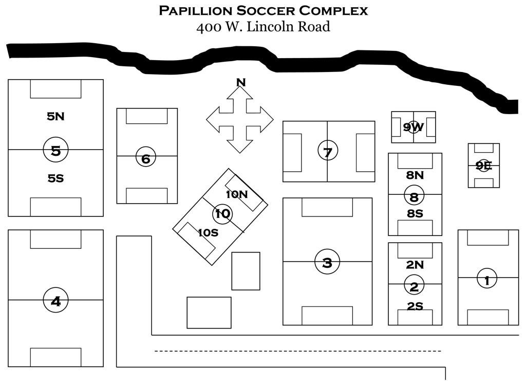 Papillion Field Layout