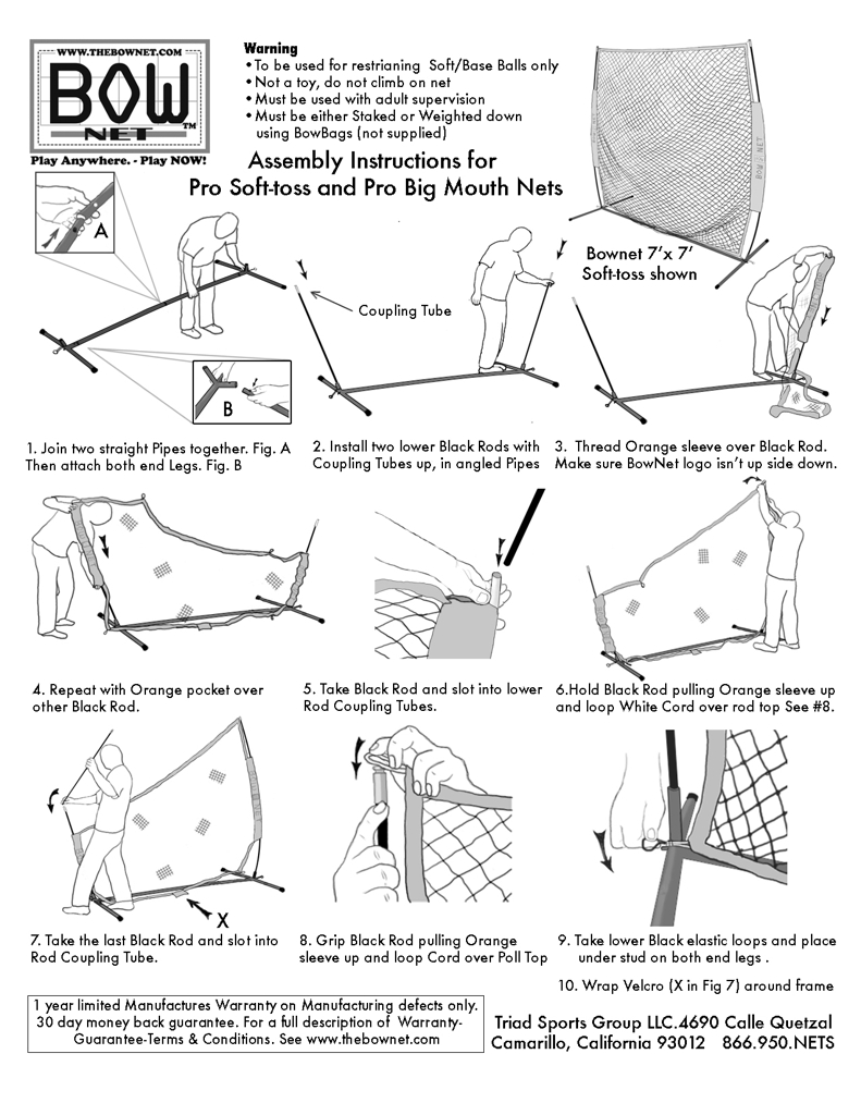 Soft-toss and Big Mouth instructions 
