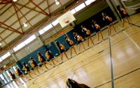 Varsity Dance Team performing at USA Camp at UC Santa Cruz.